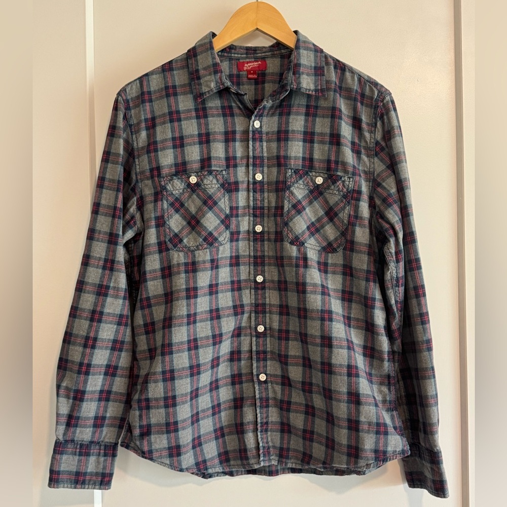 Arizona Plaid Casual Button Up